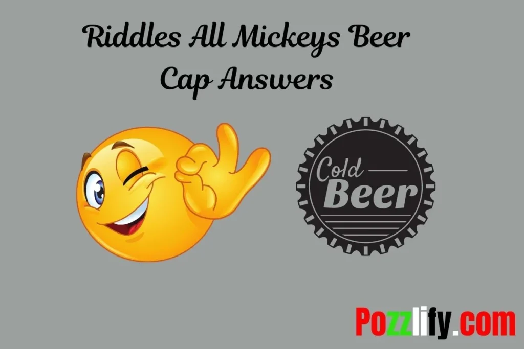 Mickey’s Beer Cap Riddles with Emojis Only