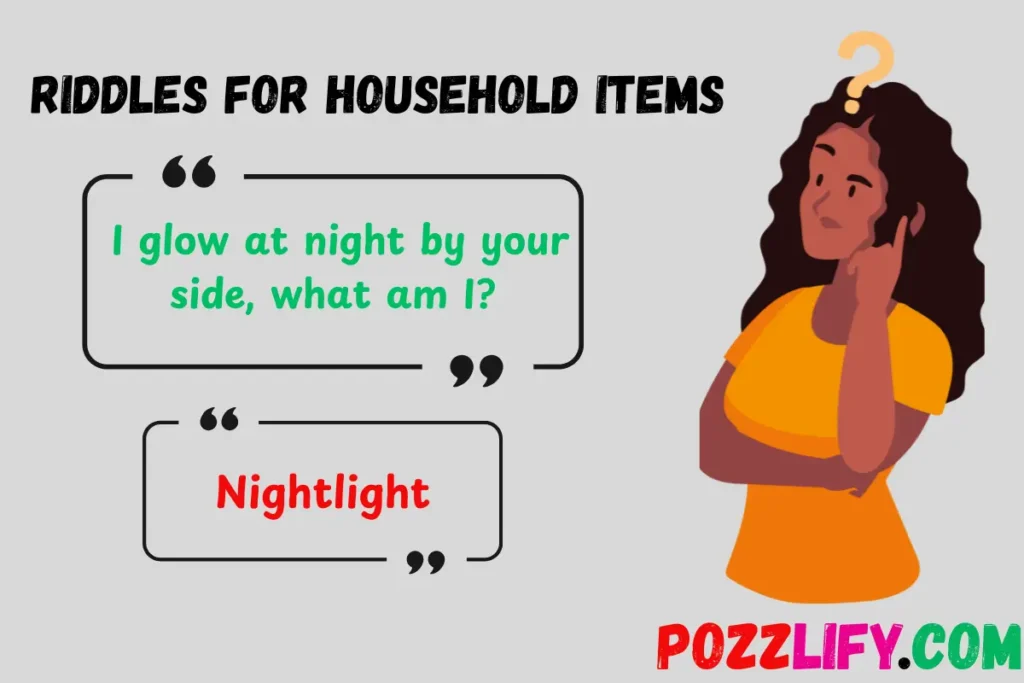 Bedroom Item Riddles