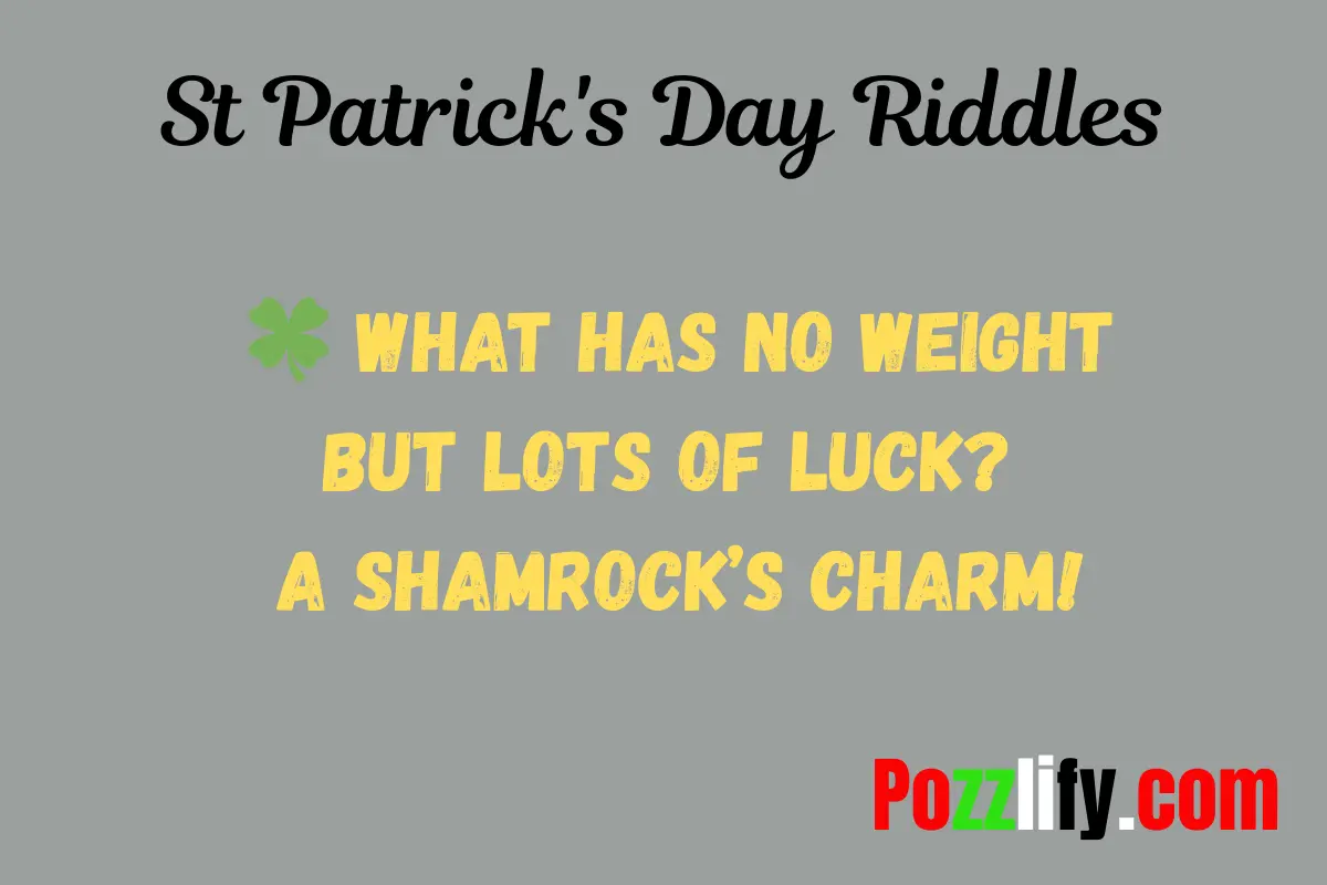 St Patrick's Day Riddles