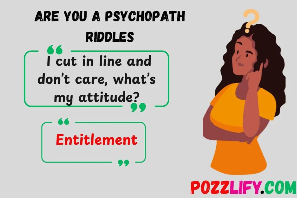 Are You a Psychopath Riddles
