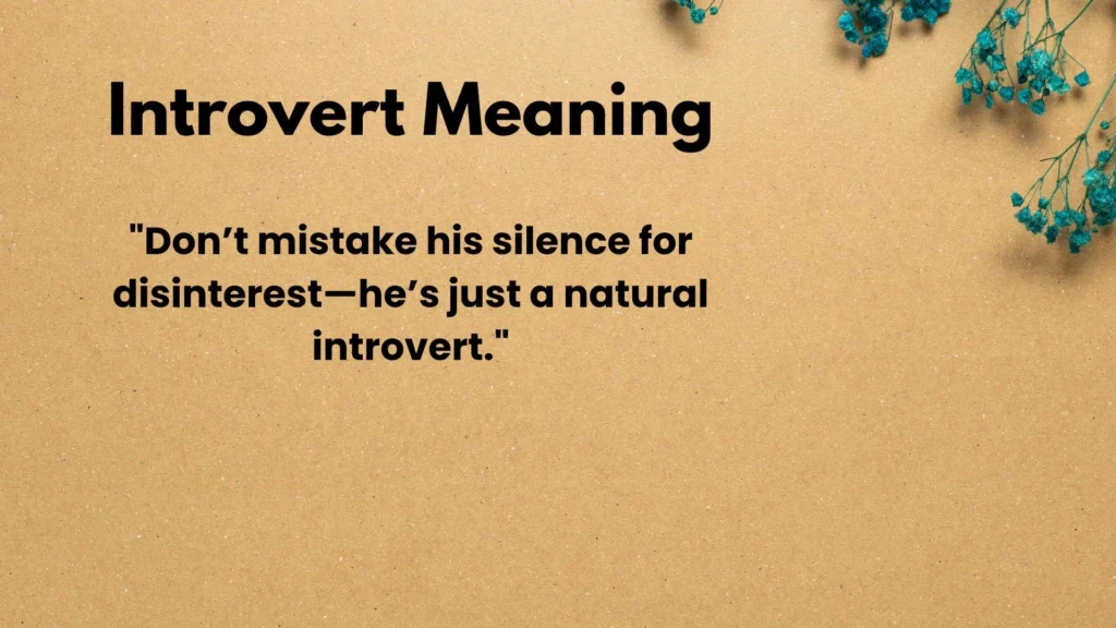 Introvert Meaning