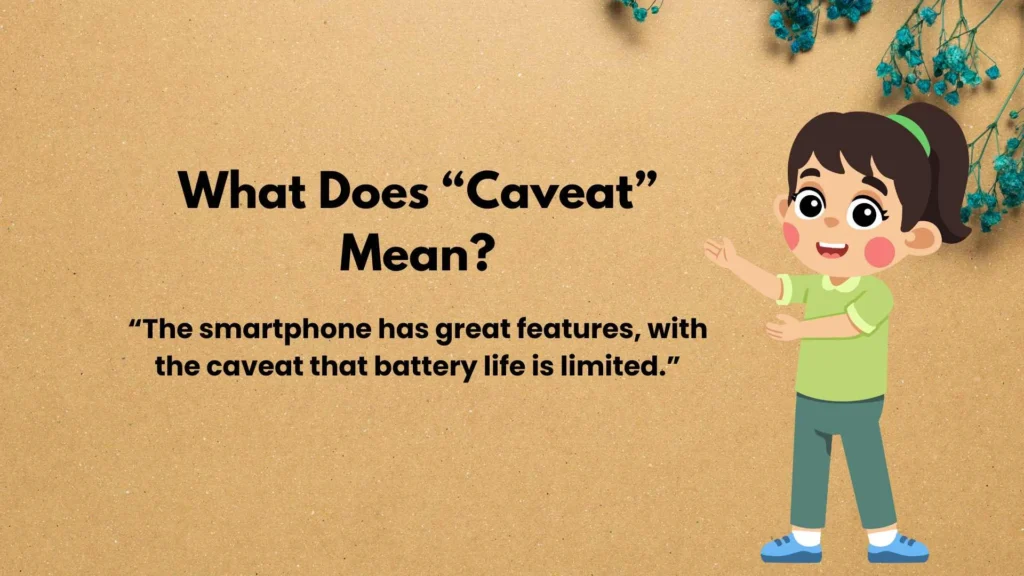 What Does “Caveat” Mean