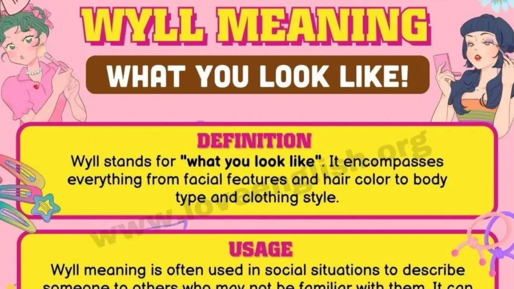 “What You Look Like” Without Saying “Wyll”