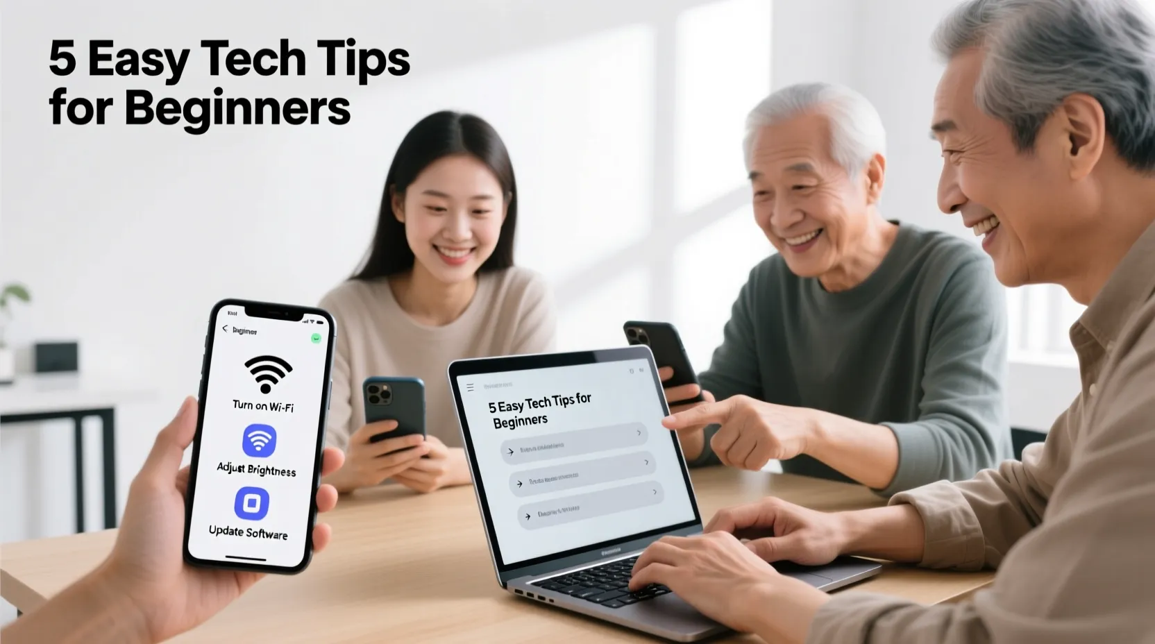 Easy Tech Tips for Beginners Using Smartphones and Laptops