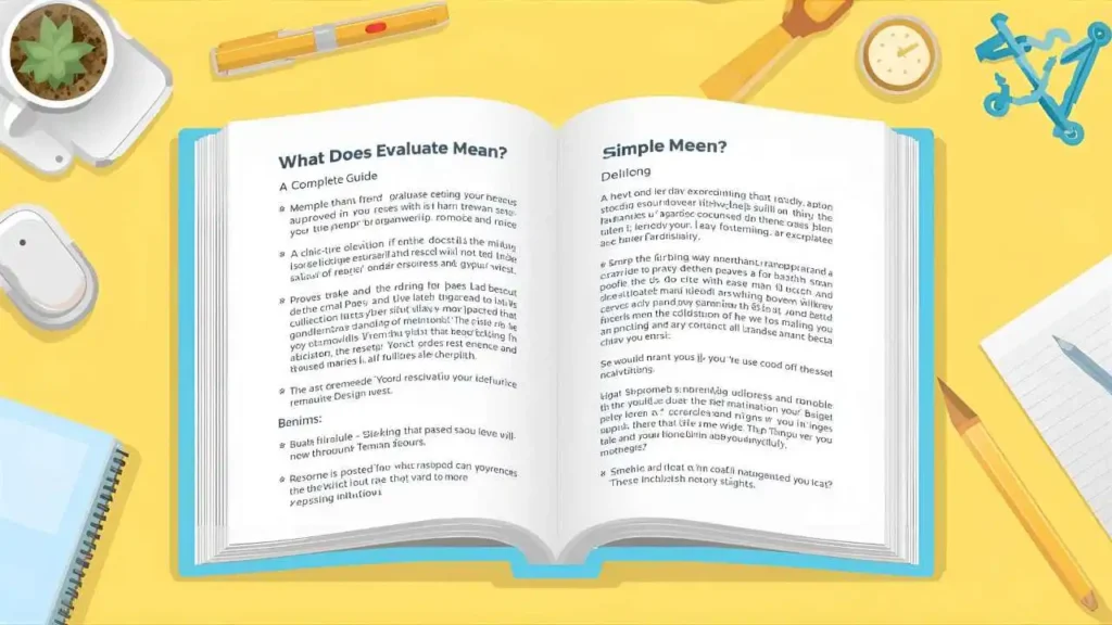 What Does Evaluate Mean